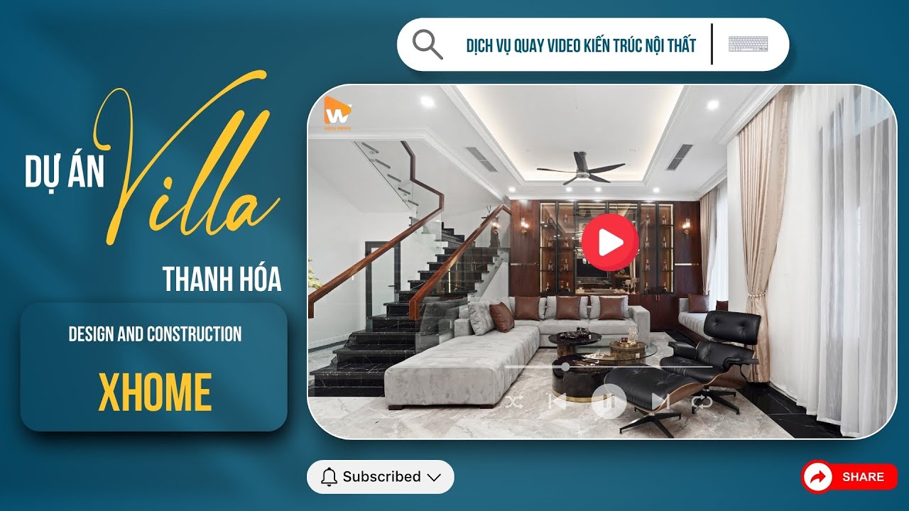 Quay video nội thất biệt thự tại Thanh Hóa - Media WinWin